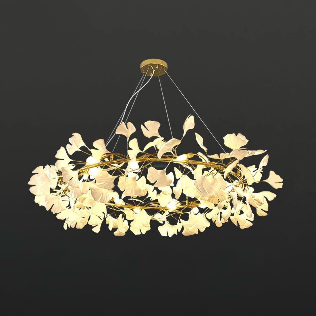 Ginkgo Chandelier Style O