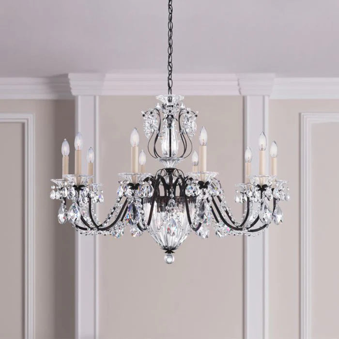 Traditional Crystal  1260 Bagatelle 13-lt 35" Chandelier