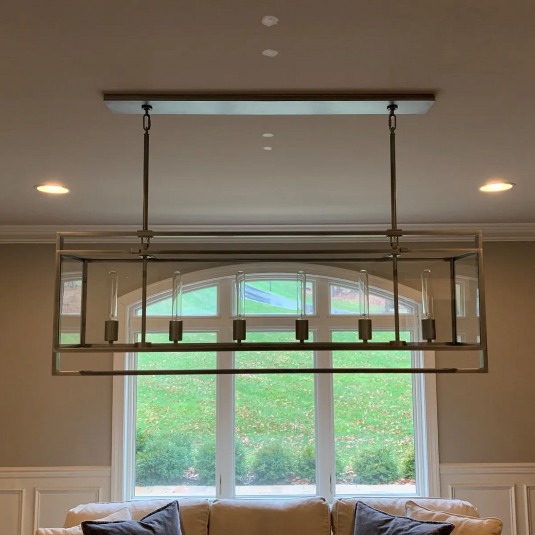 Baker Rectangular Chandelier 72"