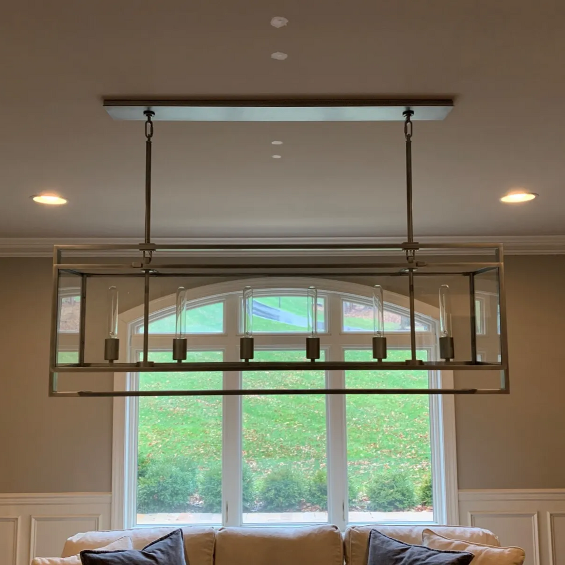 Baker Rectangular Chandelier 72"