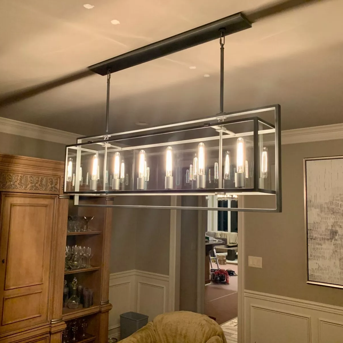 Baker Rectangular Chandelier 72"