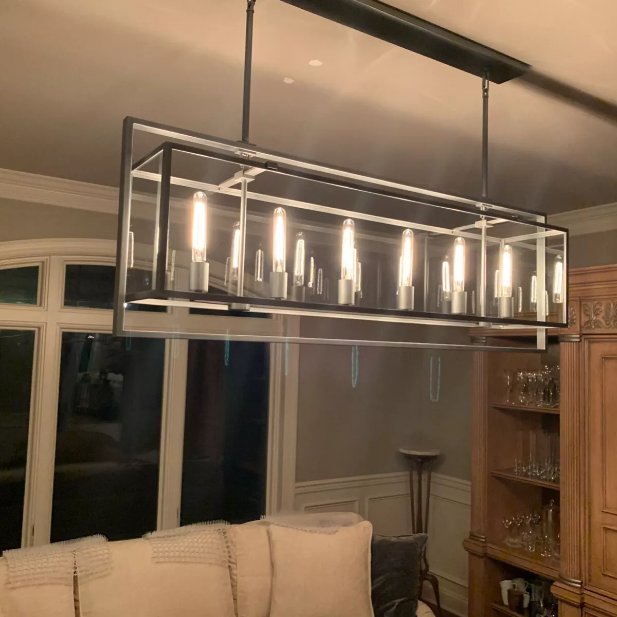 Baker Rectangular Chandelier 72"