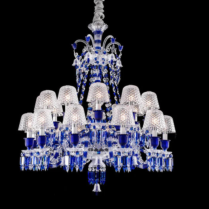 Bacara Zenith Faunacrystopolis Blue Crystal Chandelier