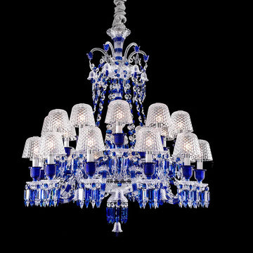 Bacara Zenith Faunacrystopolis Blue Crystal Chandelier