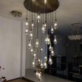 Raindrop Glass Round Chandelier 47
