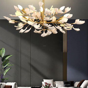 Ginkgo Chandelier Style J