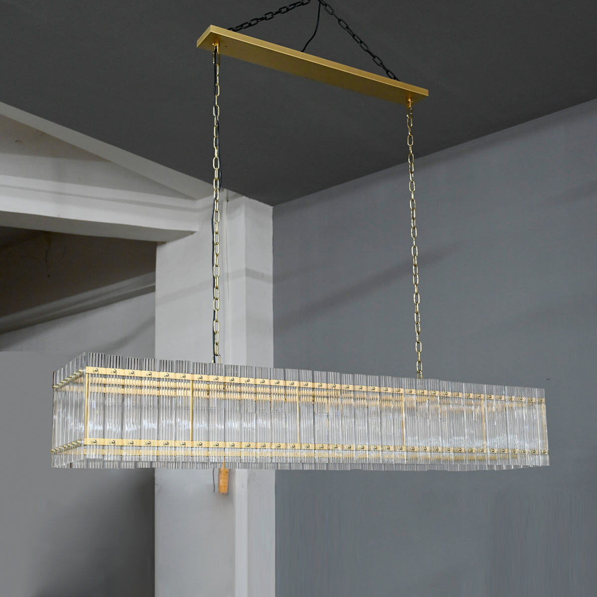 San Marco Rectangular Chandelier 54"