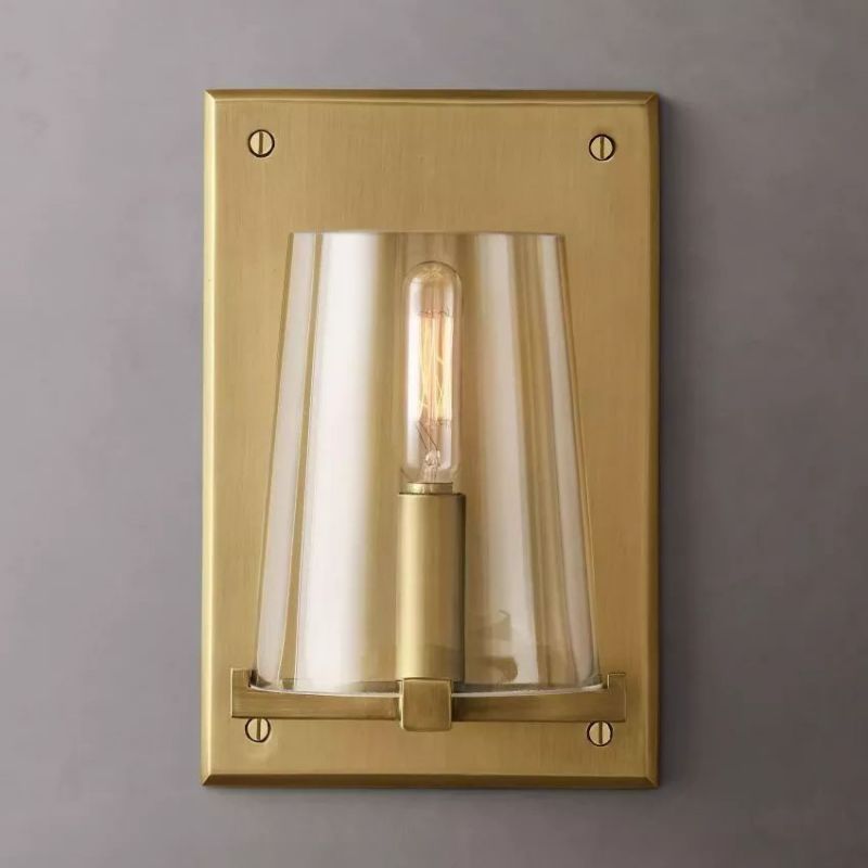 Pavence Clear Glass Wall Sconce