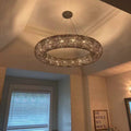 Halo Crystal Aperture Round Chandelier D41