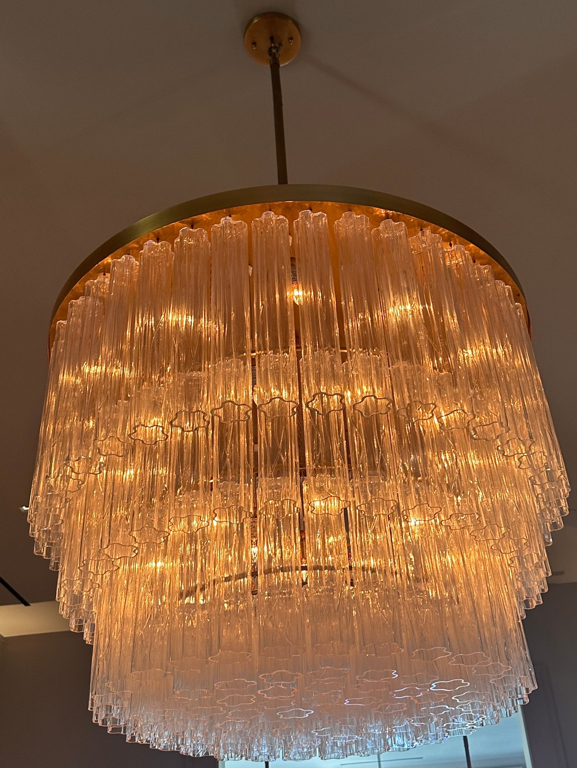 Cielo Three-Tier Round Chandelier 48"