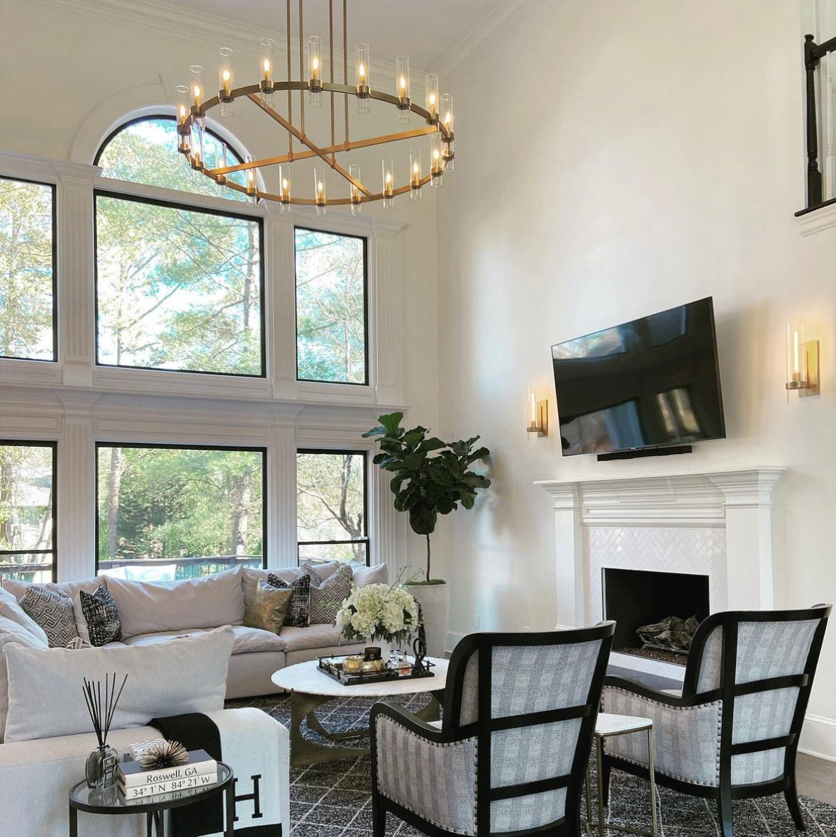 Ravelle Round Chandelier 60"