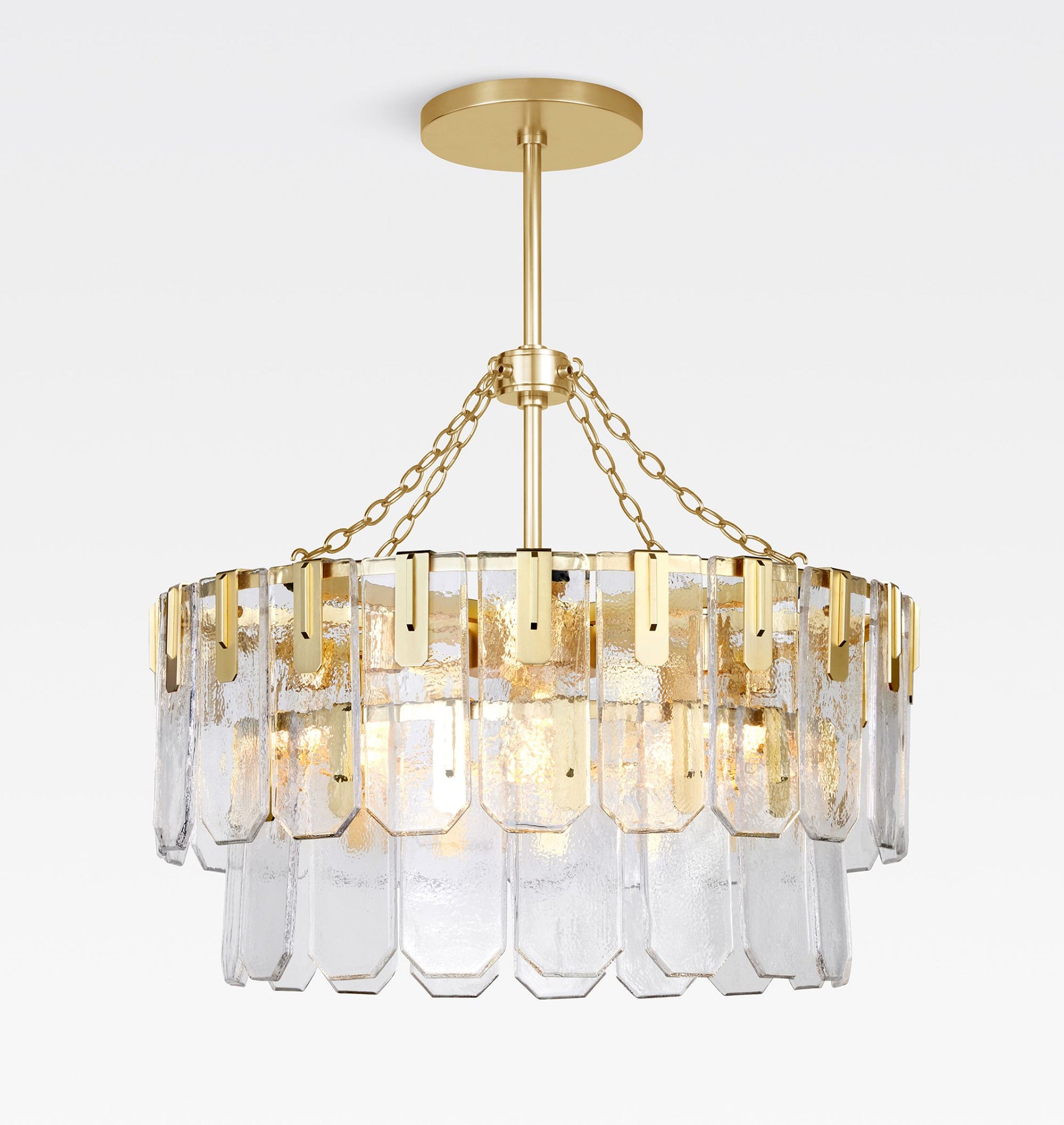 Nadia Glass Chandelier 30" 41"