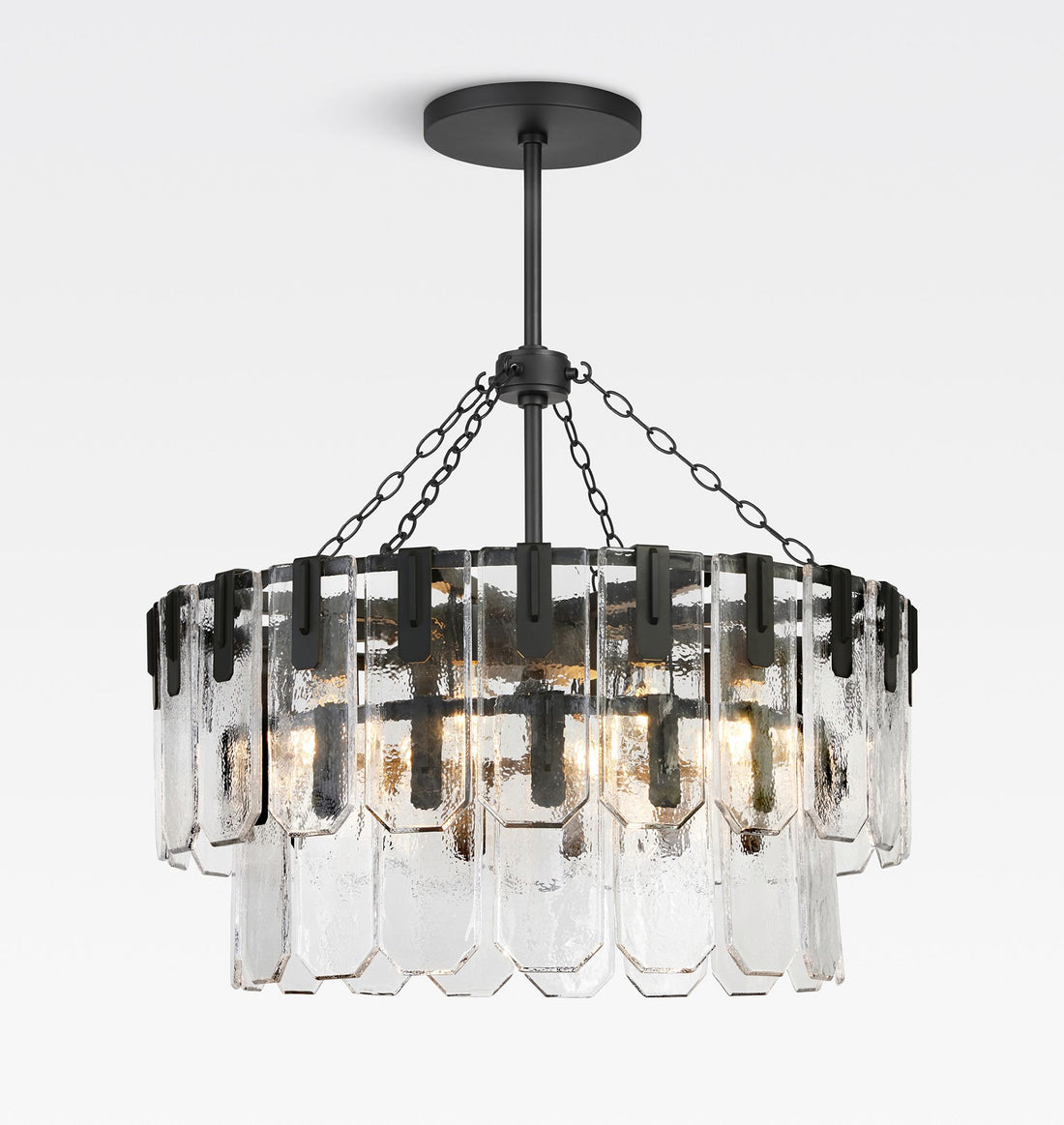 Nadia Glass Chandelier 30" 41"
