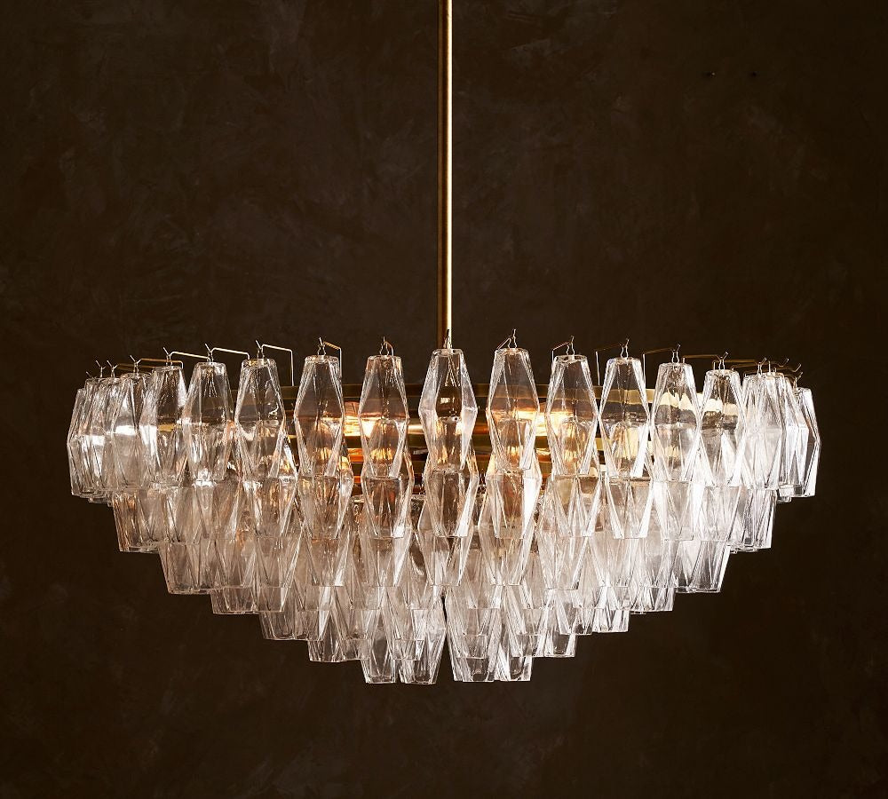 Florence Crystal Round Chandelier 29" 38"