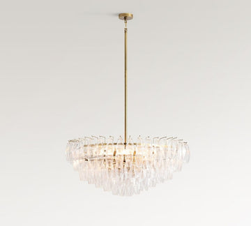 Florence Crystal Round Chandelier 29" 38"