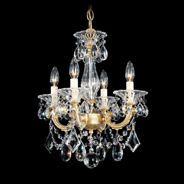 Traditional Crystal  5344 La Scala 4-lt 15" Chandelier