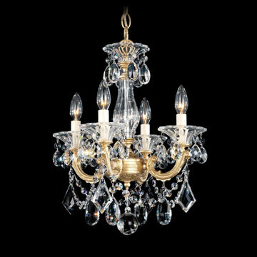 Traditional Crystal  5344 La Scala 4-lt 15" Chandelier