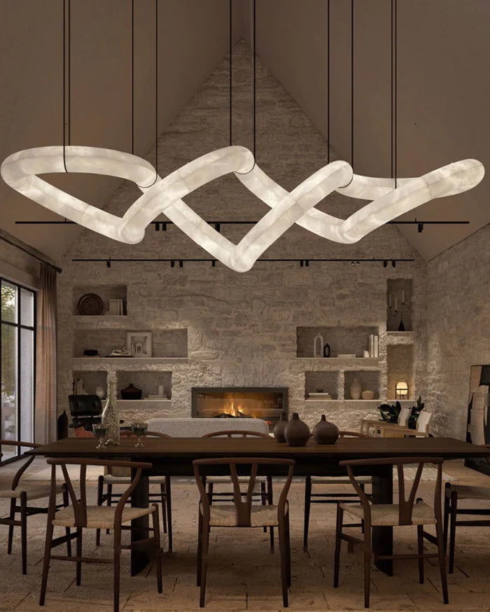 Oslo Infinity Massive Alabaster Chandelier