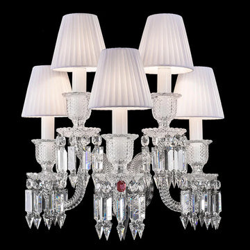 Luxury Bacara Zenith Crystal Wall Sconces
