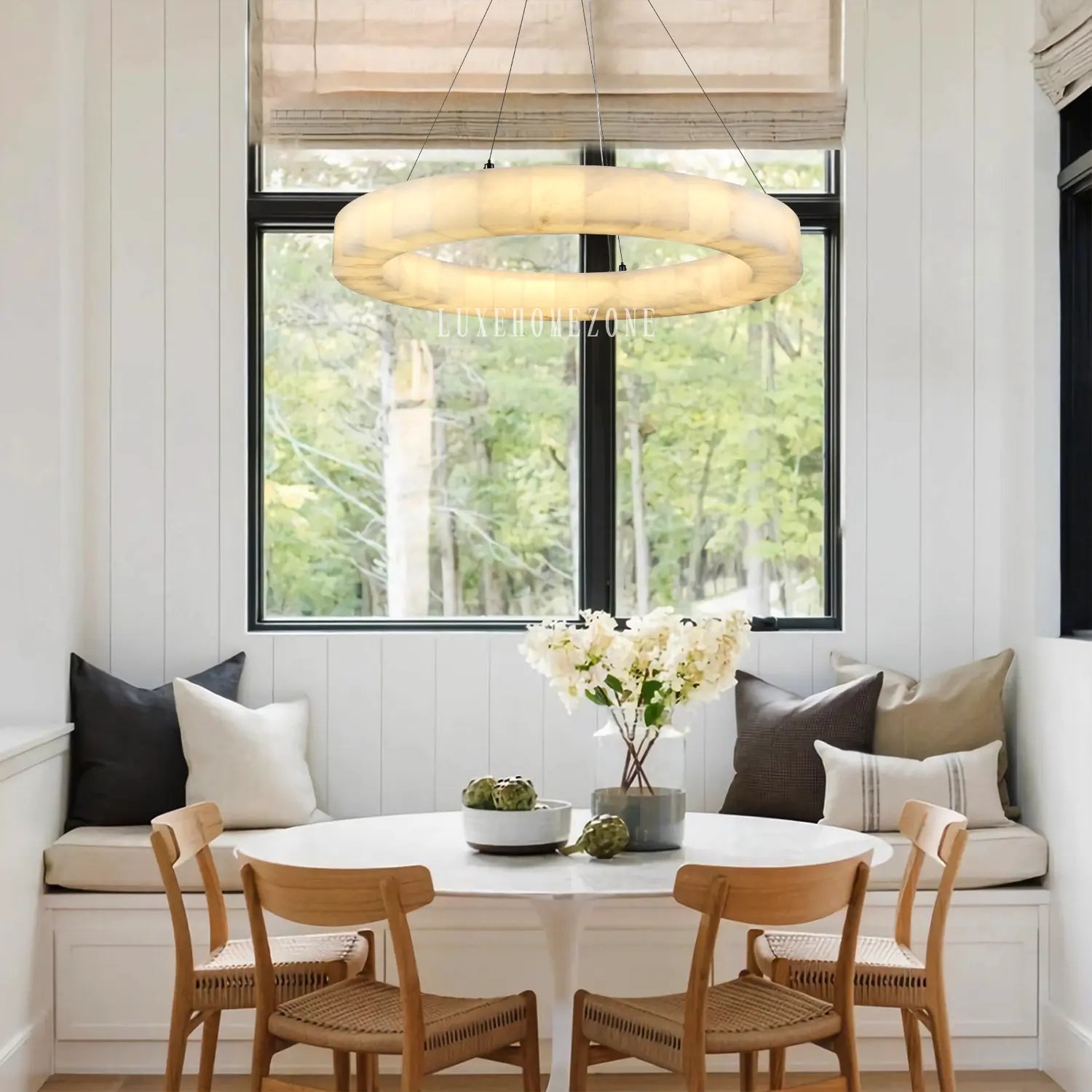 Alabaster chandelier - Fast Delivery- Chandelier1-Luxehomezone