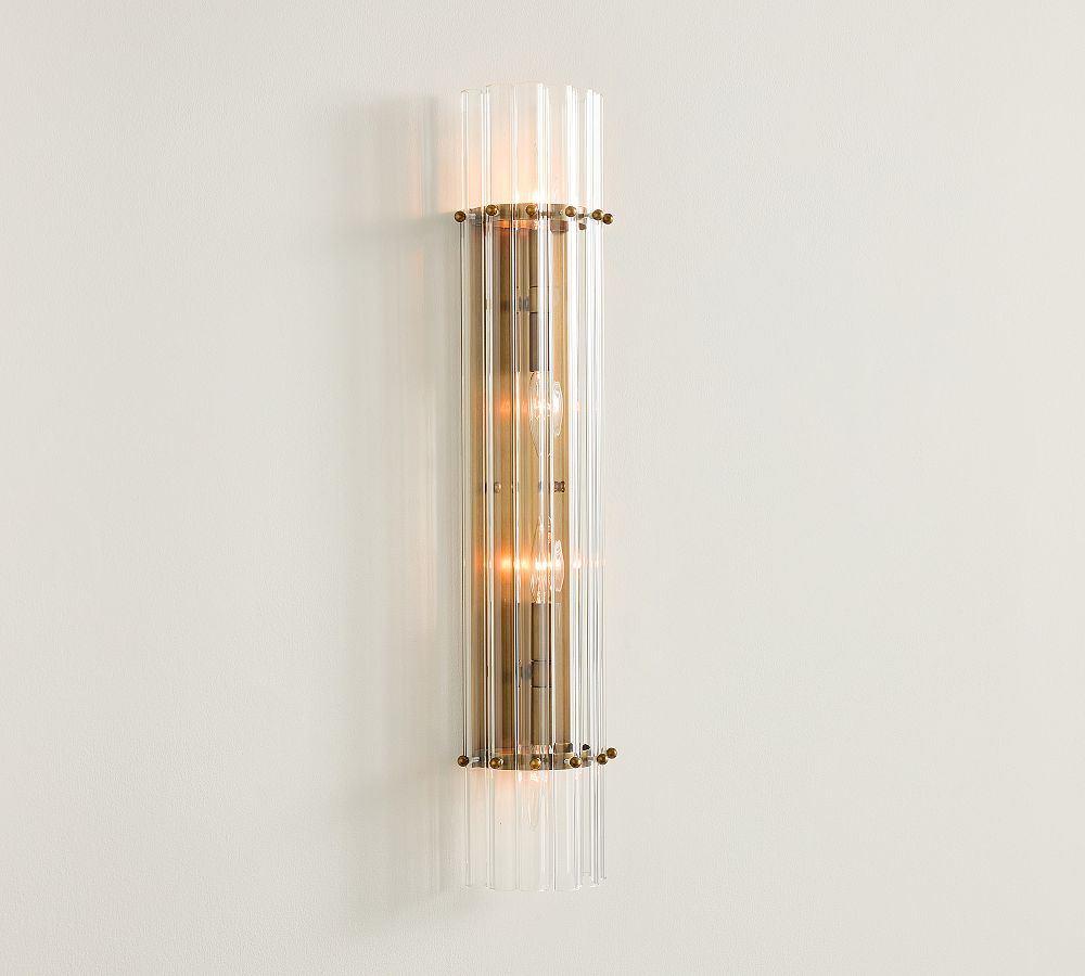 Mallory Crystal Double Sconce (27")
