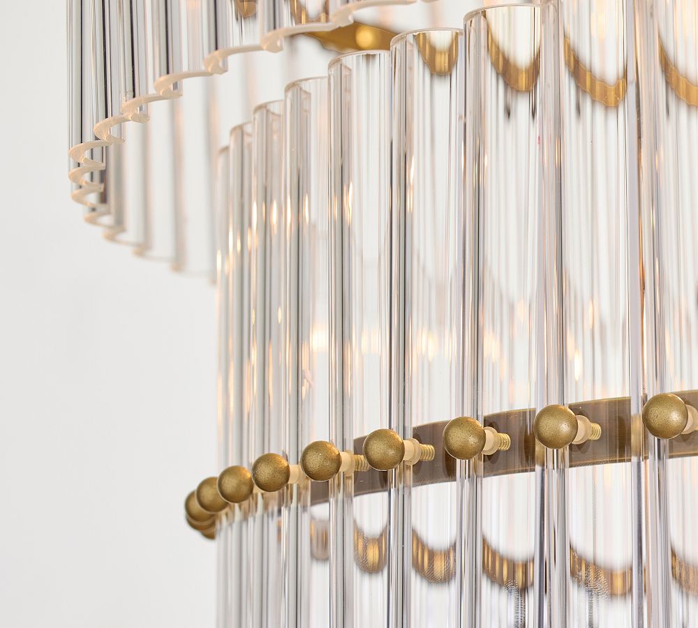 Mallory Crystal Round 3-Tier Chandelier (30")