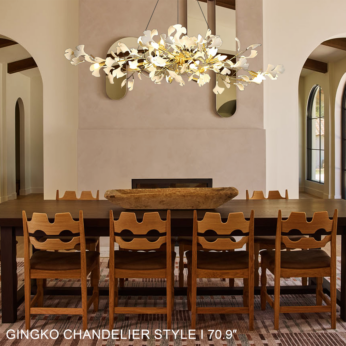 Ginkgo Chandelier Style I