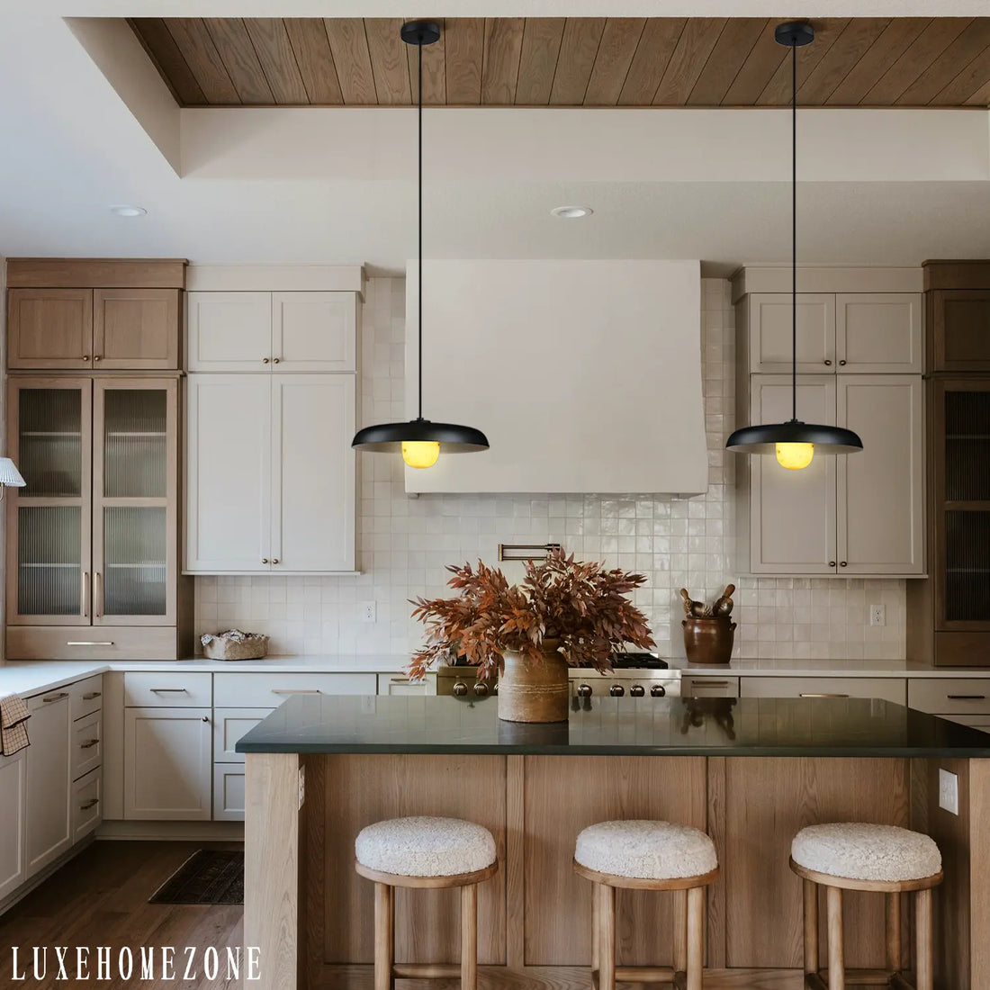 Alabaster Industrial Pendant Lights Kitchen Island - Fast Delivery-1-Luxehomezone