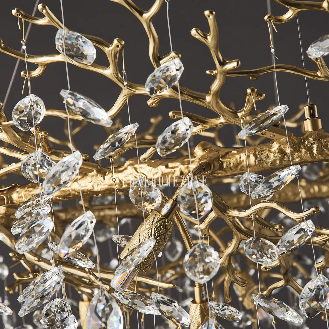 Round Silver Tree Branche Chandelier48" - Fast Delivery-1-Luxehomezone
