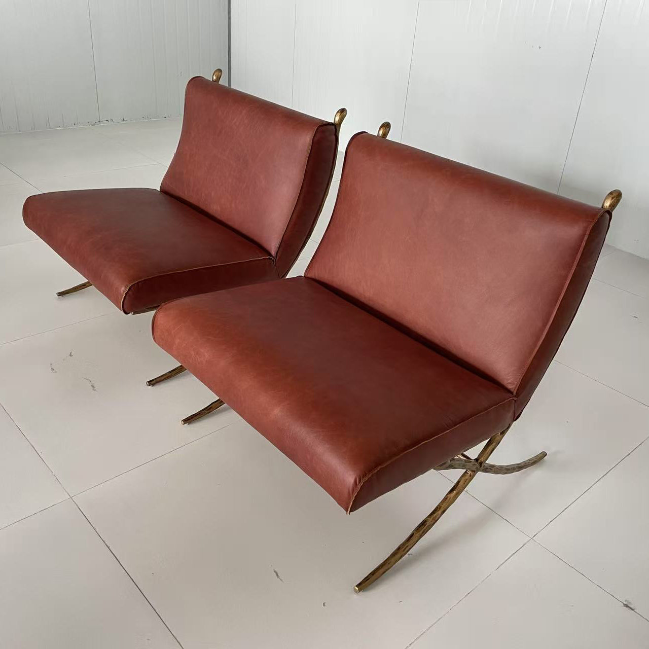 Thaddeus Vintage Leather Lounge Chair