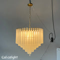 5-Tier Nova Modern Glass Chandelier