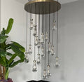 Raindrop Glass Round Chandelier 47