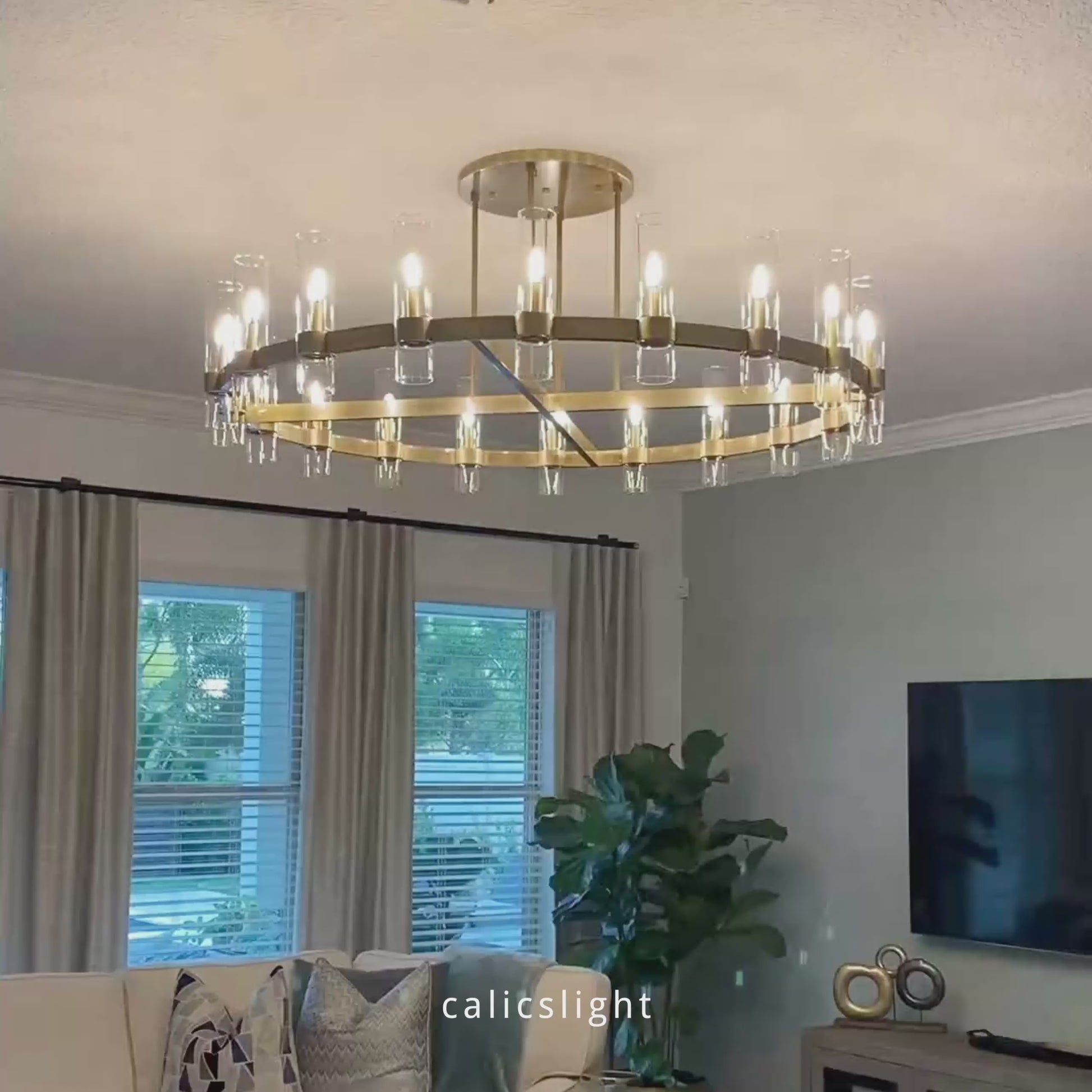 Ravelle Round Chandelier 60"