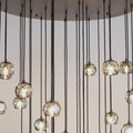 Bille De Crystal Round Cluster Chandelier 60