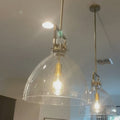 Machinist Glass Cloche Pendant