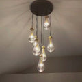 Raindrop Glass Round Chandelier 18