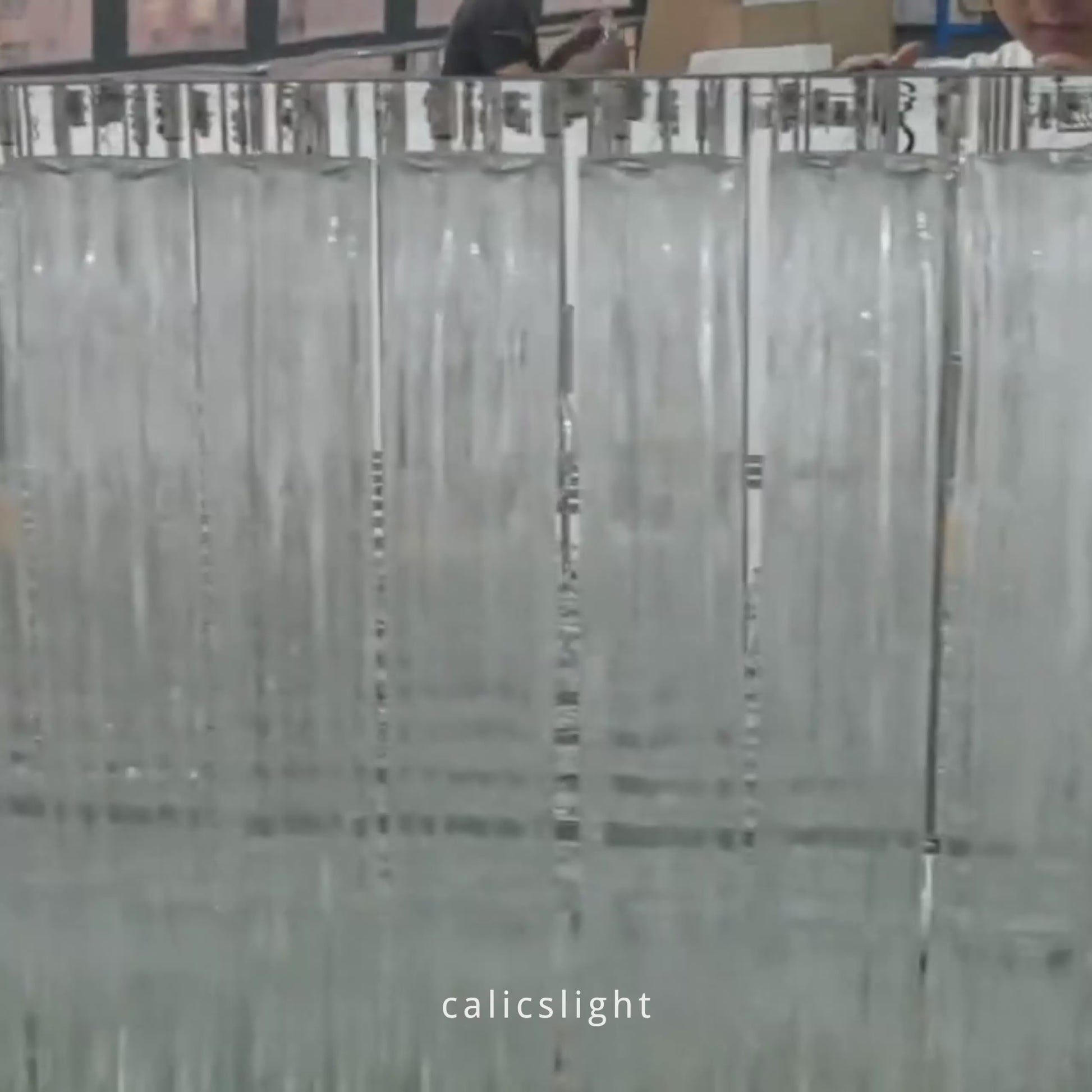 Cielo Rectangular Chandelier  54"/73"