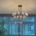 Ravelle Glass Round Chandelier 36