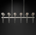 Boule De Cristal Clear Glass Double Linear Chandelier 60