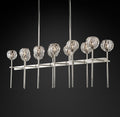 Boule De Cristal Clear Glass Double Linear Chandelier 60