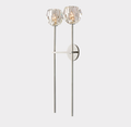 Bille De Clear Crystal Double Ball Wall Sconce 28