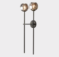Bille De Clear Crystal Double Ball Wall Sconce 28