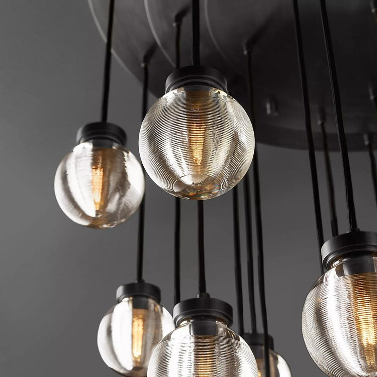 Pearl Round Chandelier 48"