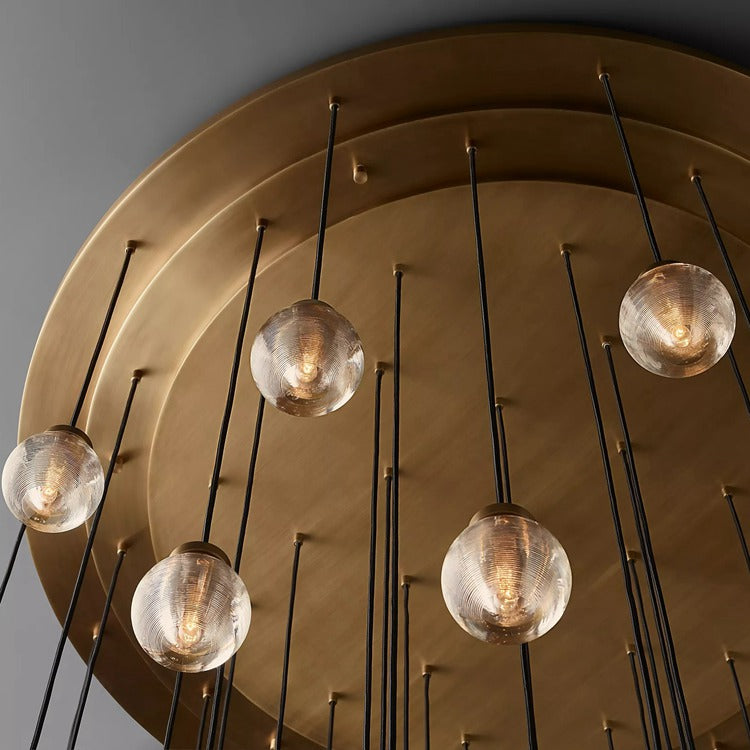 Pearl Round Chandelier 48"