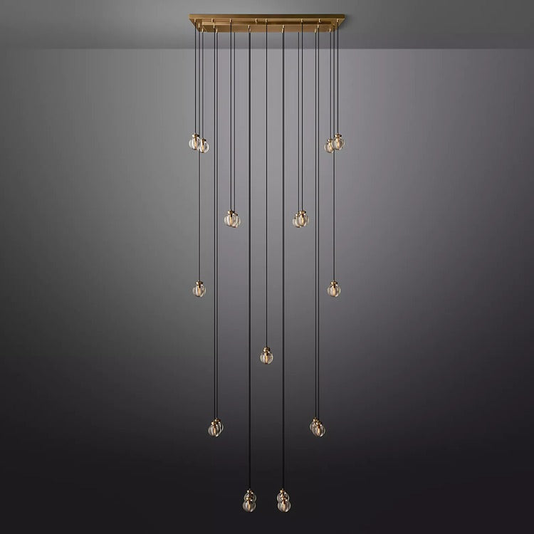 Pearl Rectangular Chandelier 36"