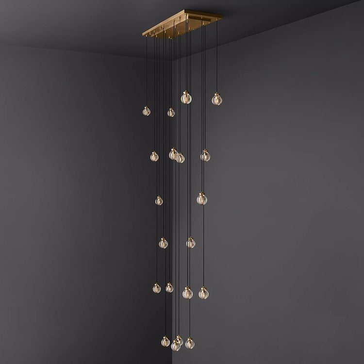 Pearl Rectangular Chandelier 36"