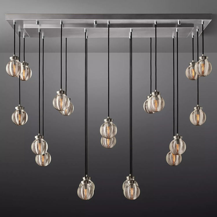 Pearl Rectangular Chandelier 36"