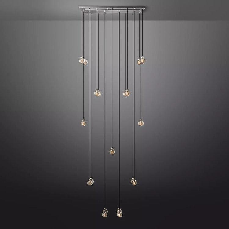 Pearl Rectangular Chandelier 36"