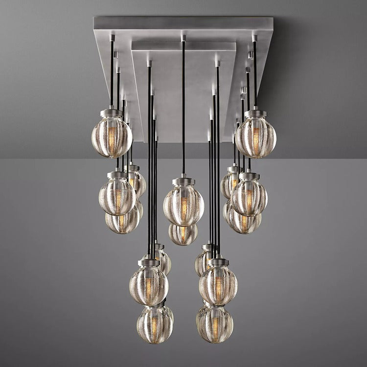 Pearl Rectangular Chandelier 36"