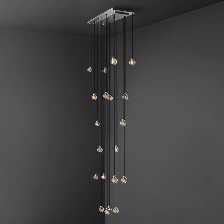 Pearl Rectangular Chandelier 36"